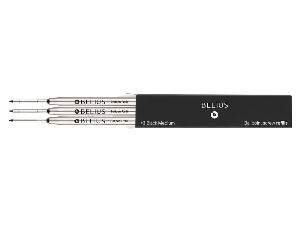 Recambio boligrafo belius 0,8 mm caja 3 unidades