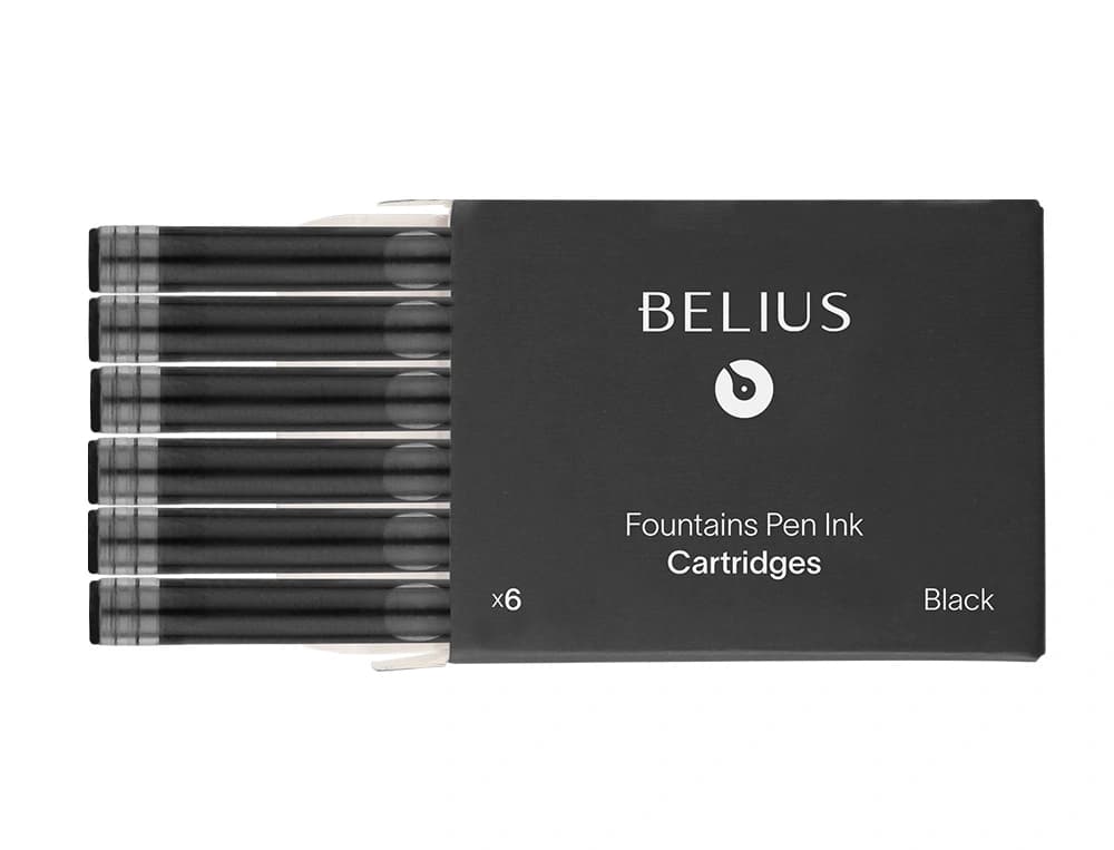 Tinta estilografica belius caja 6 cartuchos