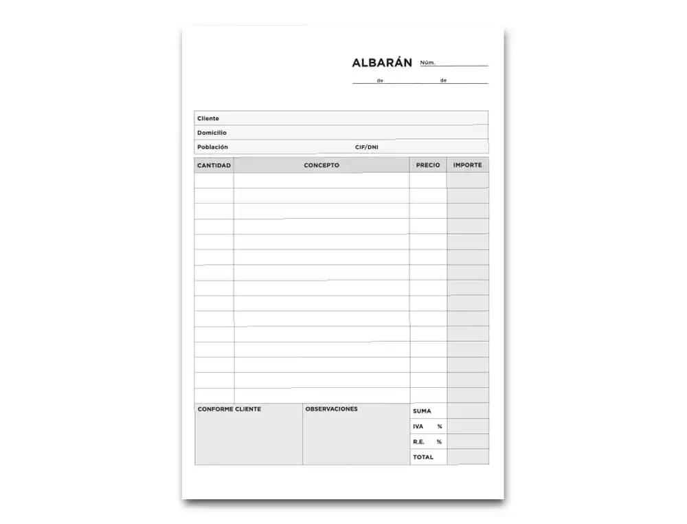 Talonario liderpapel albaran cuarto original y copia t215