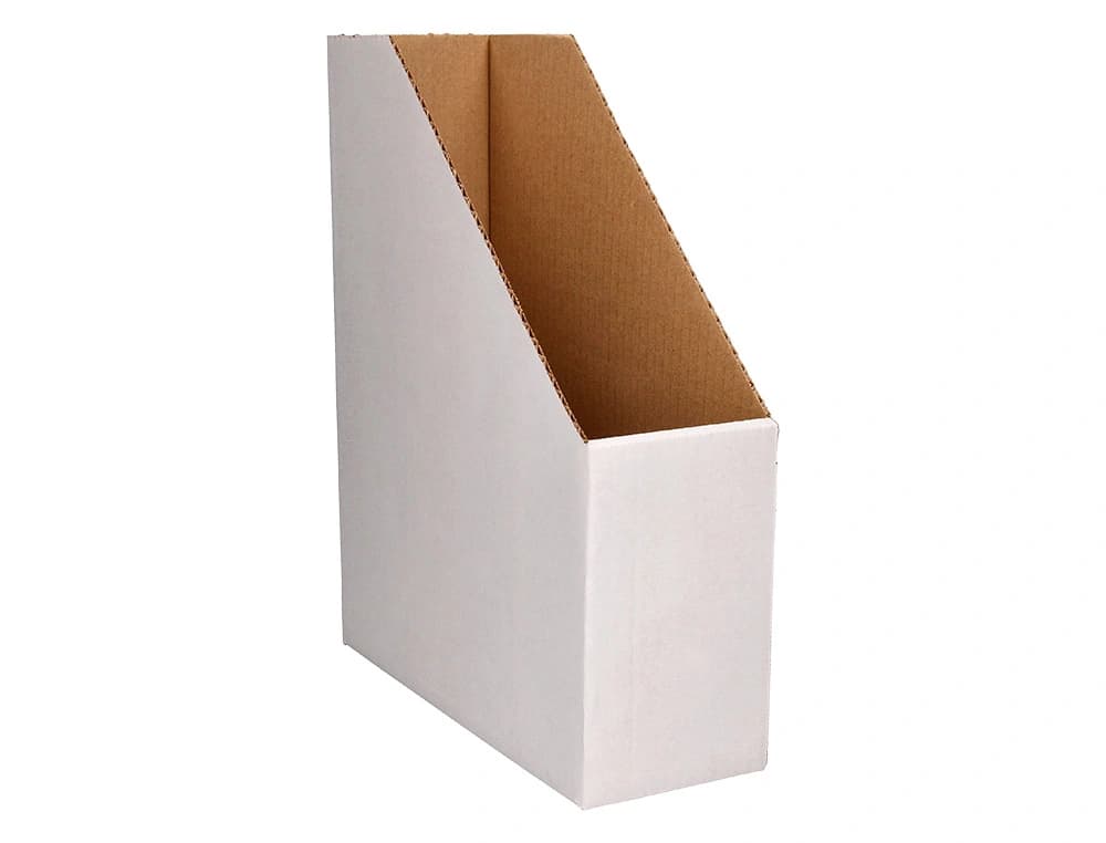 Revistero liderpapel ecouse carton 100% reciclado color blanco 256x100x335 mm