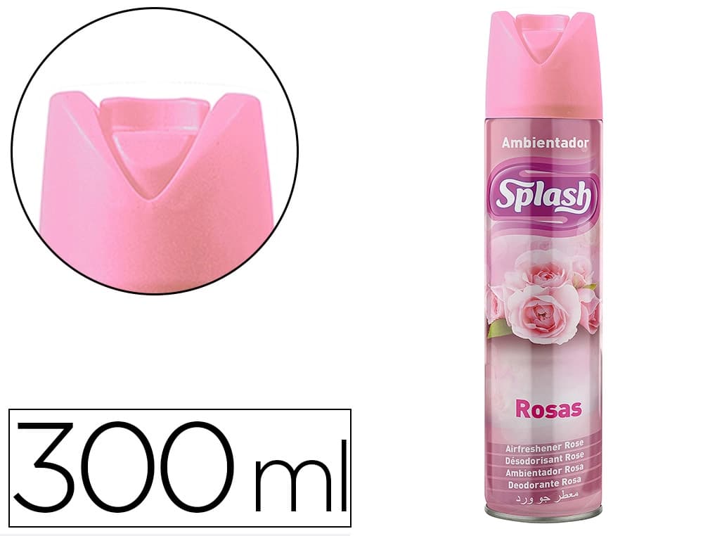 Splash Ambientador spray Splash aroma rosas bote de 300 ml