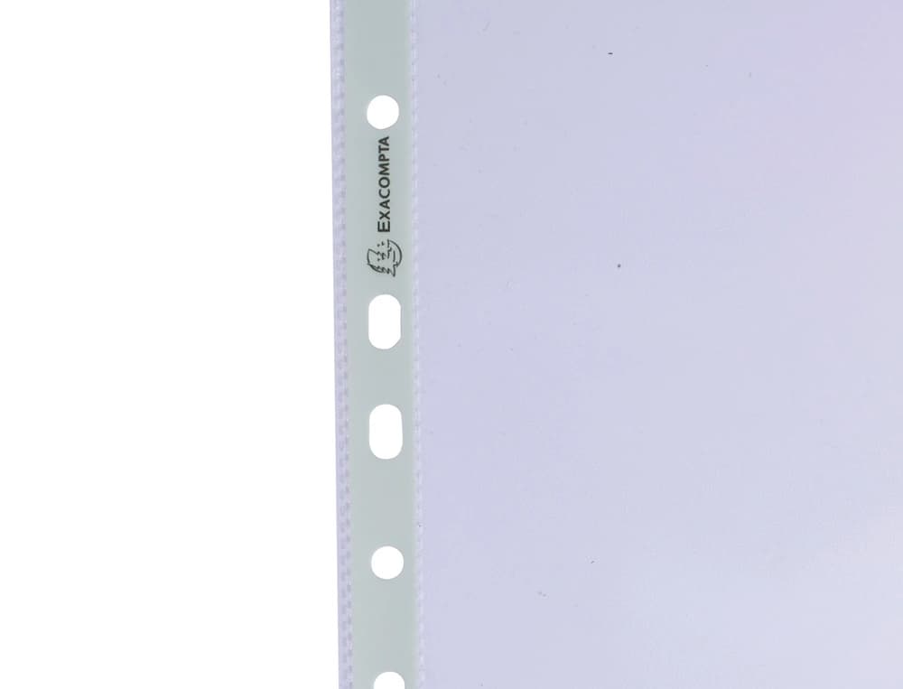 Funda multitaladro exacompta reciclada polipropileno 60 mc din a4 piel de naranja caja de 100 unidades