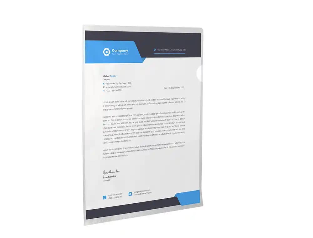 Carpeta q-connect dossier uñero plastico folio transparente 110 micras