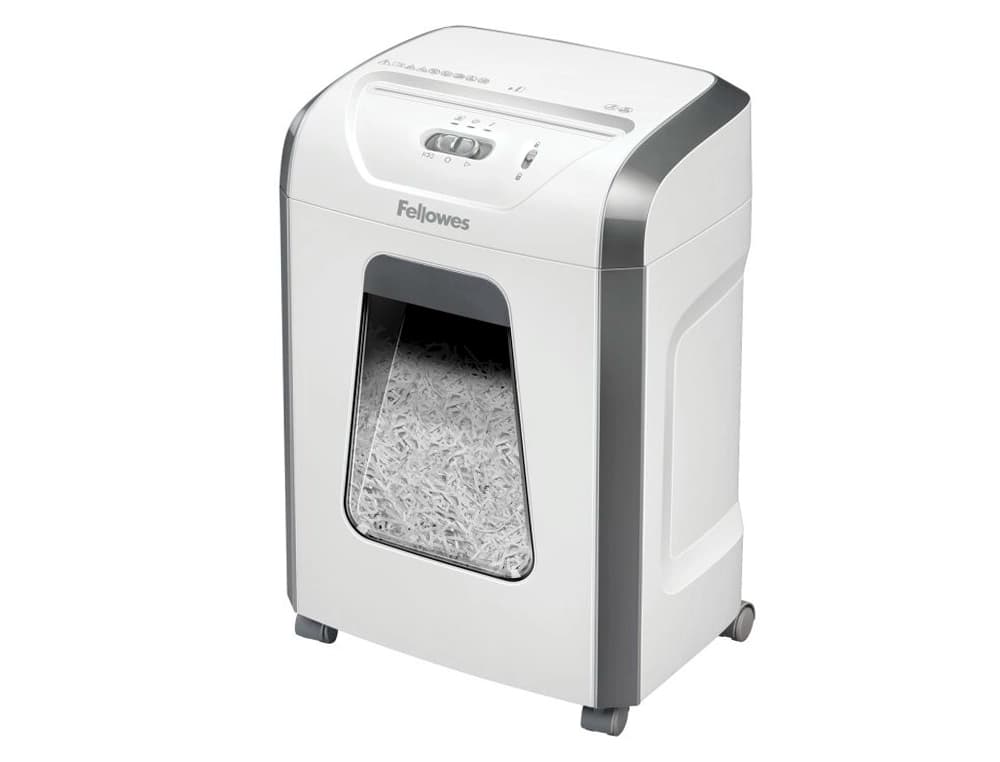 Destructora de documentos fellowes 15c capacidad 15h seguridad p4 grapas clips y tarjetas papelera 19 l