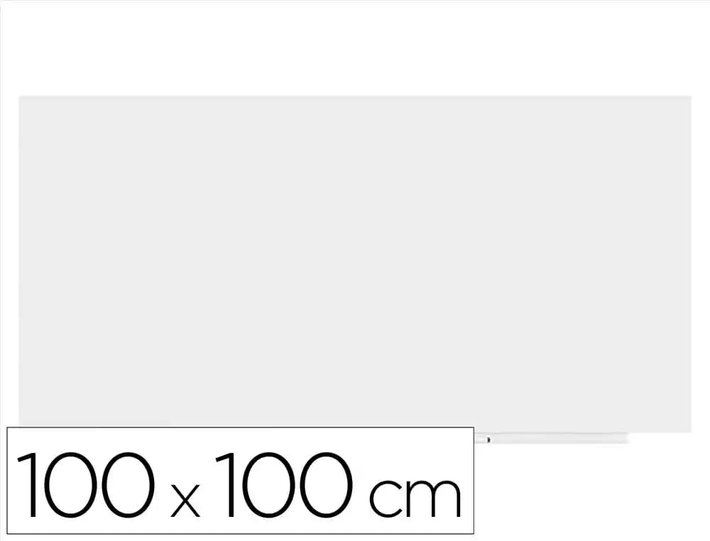 Rocada Pizarra blanca magnética Rocada SkinWhiteBoard Pro lacada de 100 × 100 cm, con 2 módulos para instalar en la pared