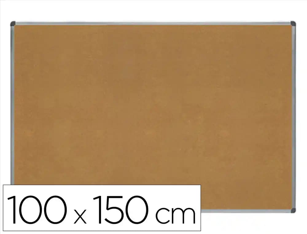 Rocada Pizarra corcho Rocada marco aluminio con cantoneras 100x150 cm