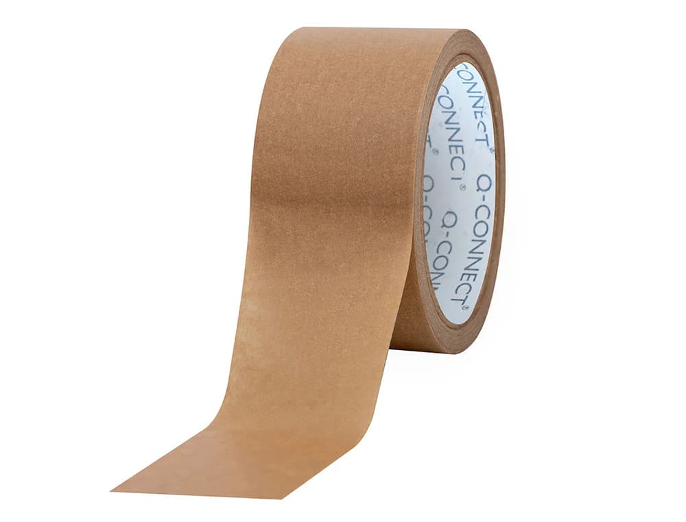 Cinta adhesiva q-connect kraft 50mt x 50 mm para embalaje