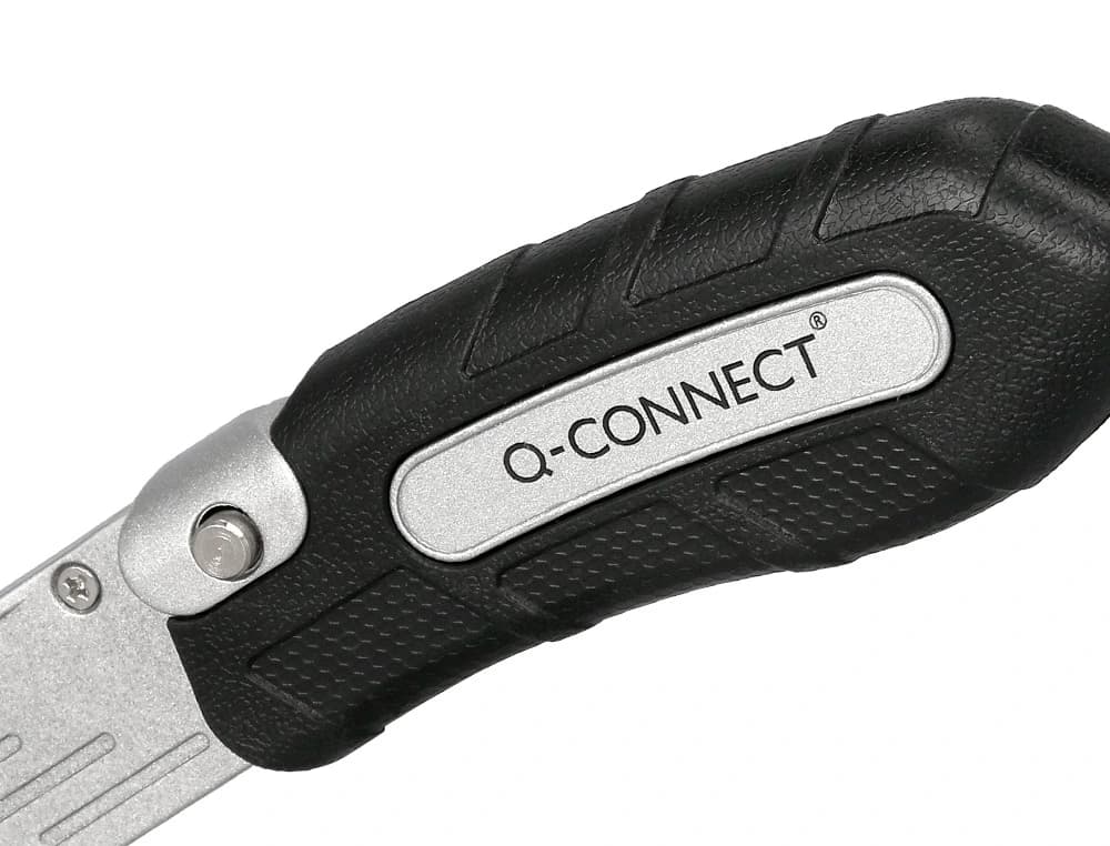 Cuter q-connect metalico ancho plegable con mango antideslizante cuchilla 19 mm xd-925 conclip blister 1 unidad