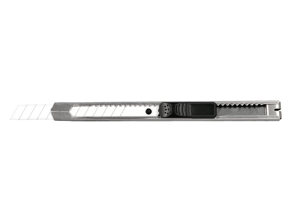 Cuter q-connect metalico estrecho cuchilla ceramica 9 mm xd-c18 con clip blister 1 unidad