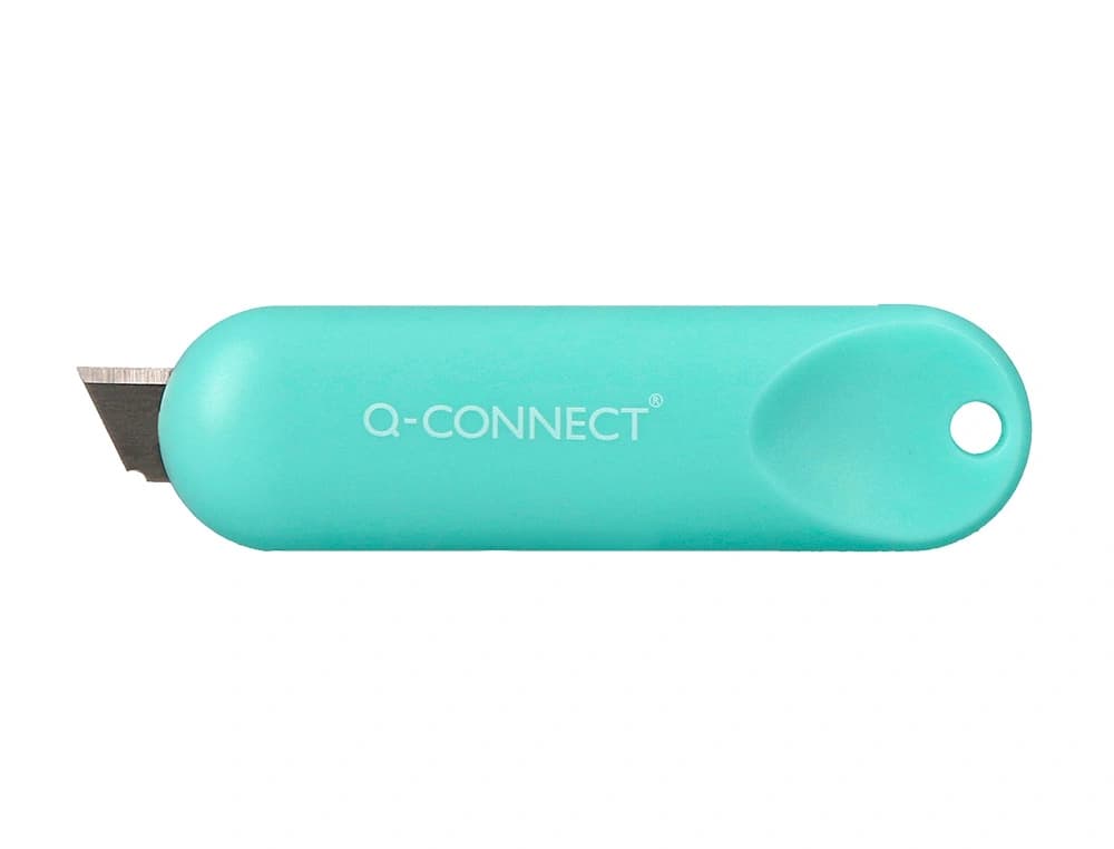 Cuter q-connect plastico mini de seguridad retractil modelos y colores surtidos expositor 30 unidades