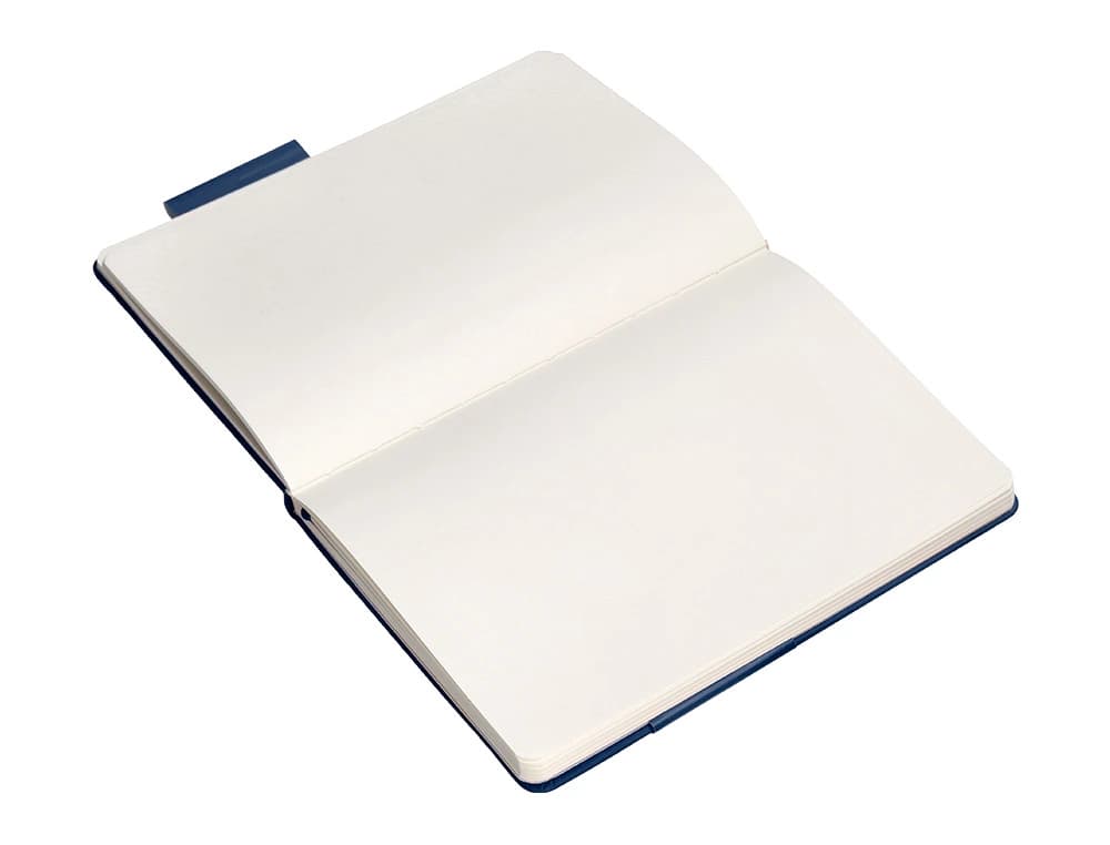 Cuaderno con gomilla antartik notes tapa dura hojas lisas azul marino 100 hojas 80 gr fsc
