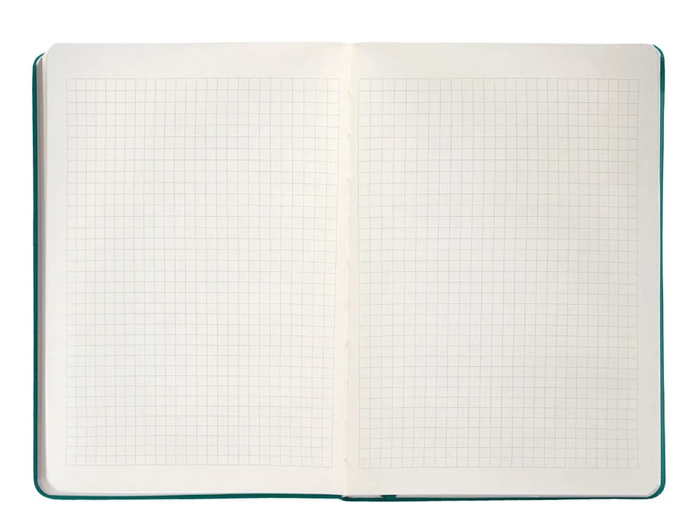 Cuaderno con gomilla antartik notes tapa dura hojas cuadricula aguamarina 100 hojas 80 gr
