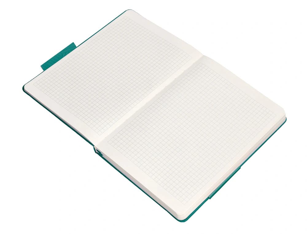 Cuaderno con gomilla antartik notes tapa dura hojas cuadricula aguamarina 100 hojas 80 gr