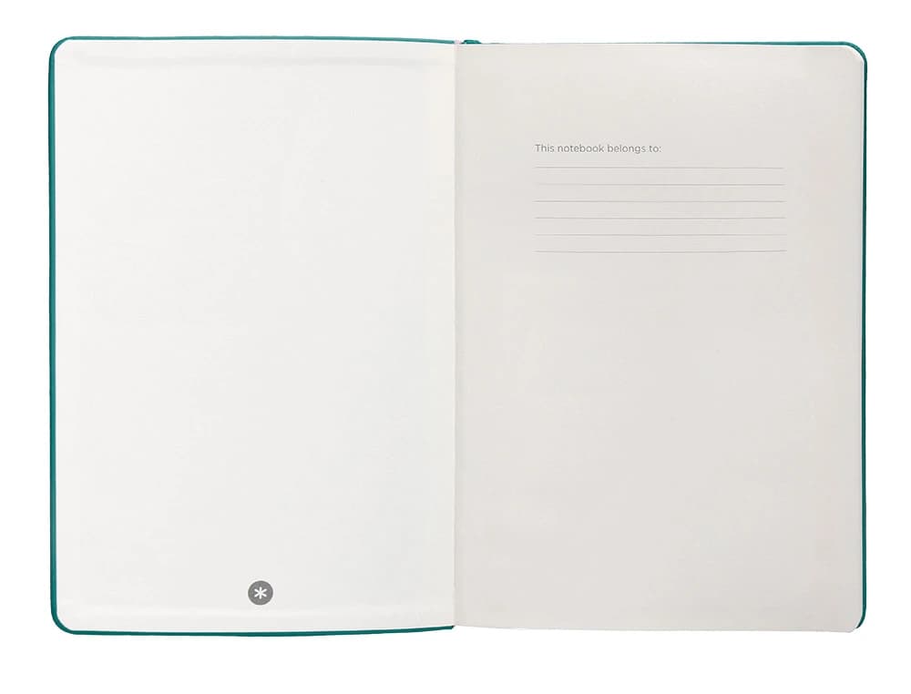Cuaderno con gomilla antartik notes tapa dura hojas cuadricula aguamarina 100 hojas 80 gr
