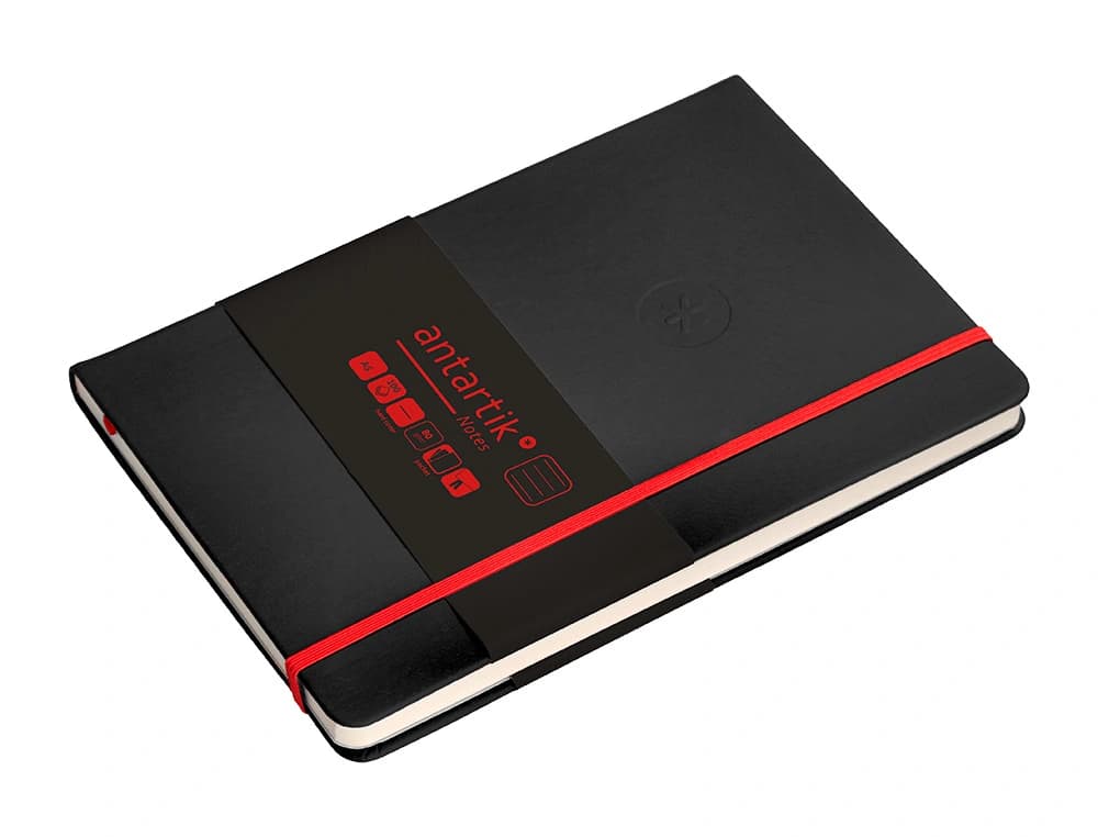 Cuaderno con gomilla antartik notes tapa dura hojas rayas 100 hojas 80 gr fsc
