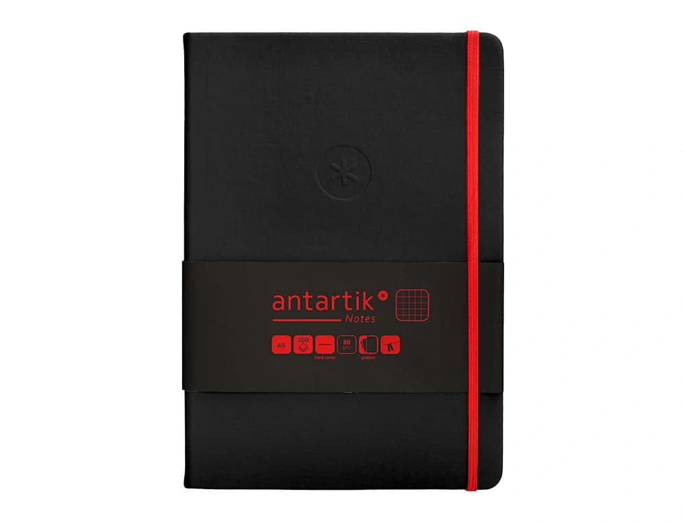 Cuaderno con gomilla antartik notes tapa dura hojas cuadricula 100 hojas 80 gr fsc