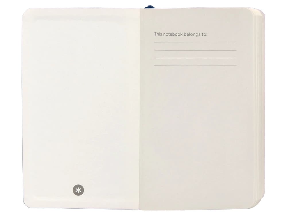 Cuaderno con gomilla antartik notes tapa blanda a6 rayas 100 hojas 80 gr fsc
