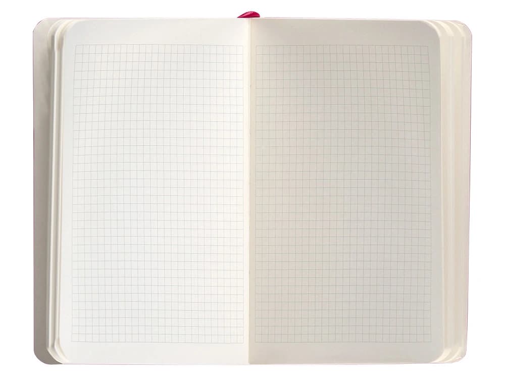 Cuaderno con gomilla antartik notes tapa blanda a6 cuadricula 100 hojas 80 gr fsc
