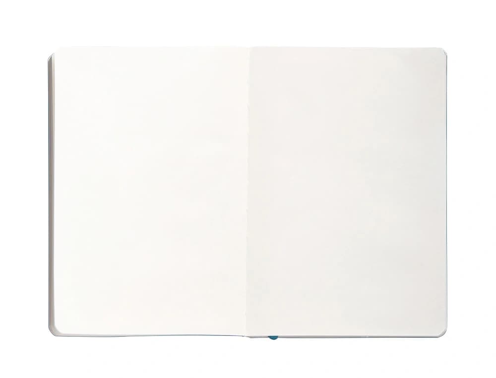 Cuaderno con gomilla Antartik Notes A5 de tapa blanda, liso, 80 hojas de 80 g – Azul claro