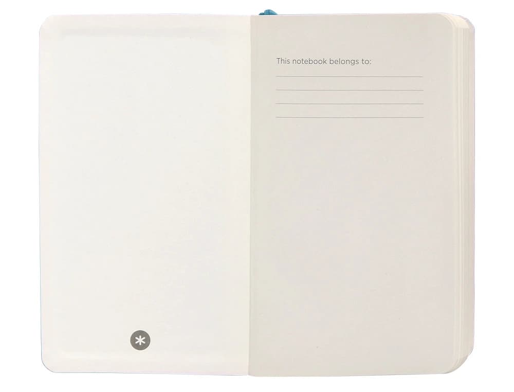 Cuaderno con gomilla antartik notes tapa blanda a6 hojas lisas 100 hojas 80 gr fsc