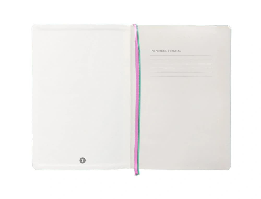 Cuaderno con gomilla antartik notes tapa blanda a5 hojas puntos 80 hojas 80 gr fsc