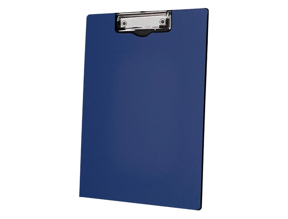 Carpeta Q-Connect A4 de plástico con miniclip superior y solapa, 2,1 mm de grosor – Azul