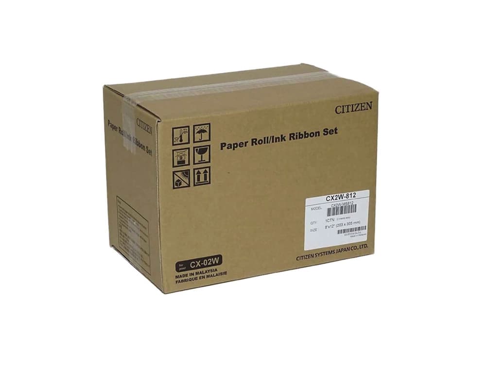 Citizen Papel sublimacion citizen 20x25 cm / 20x30 cm 220 impresiones por rollo para impresora cx-02w