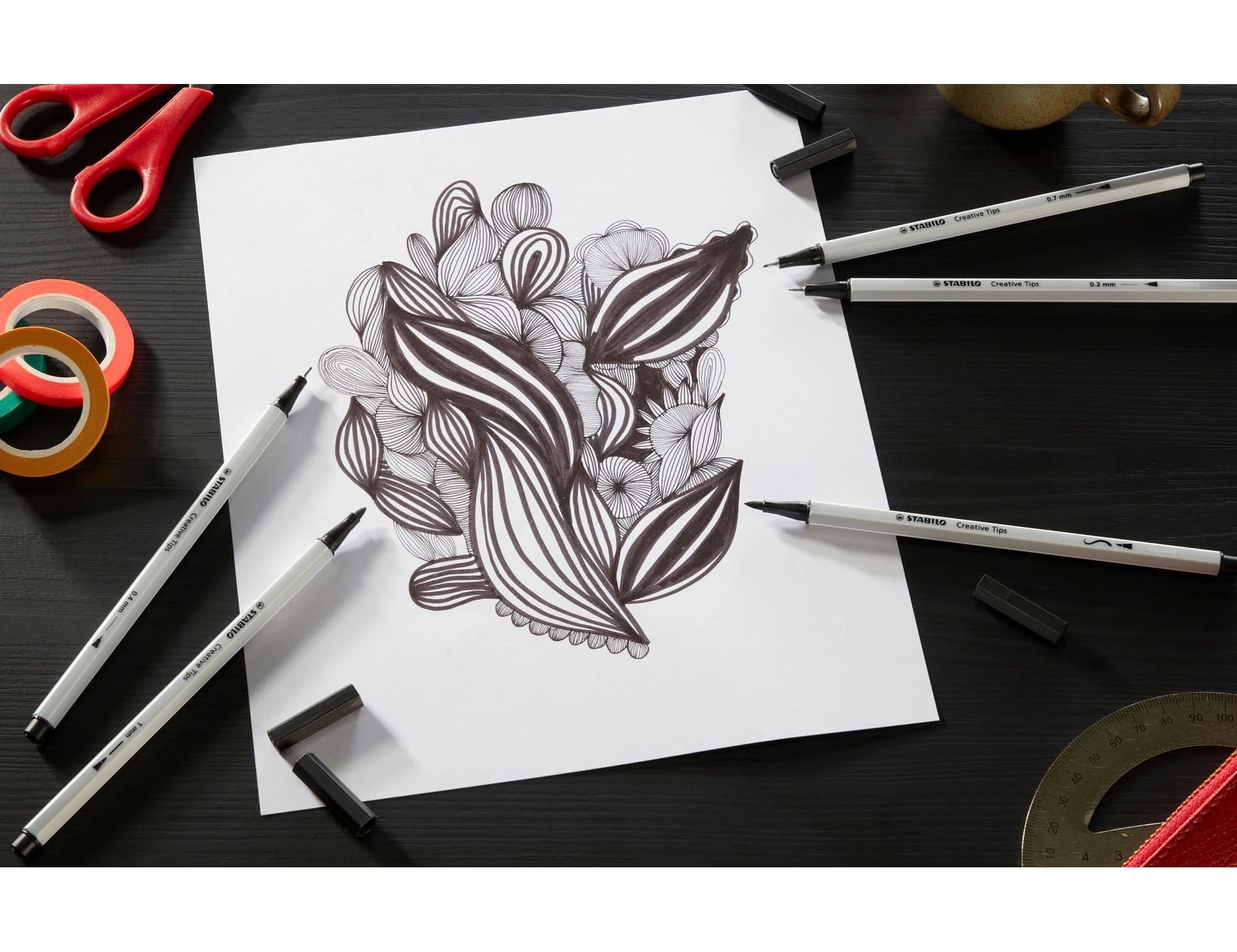 Rotulador stabilo creative tips arty line