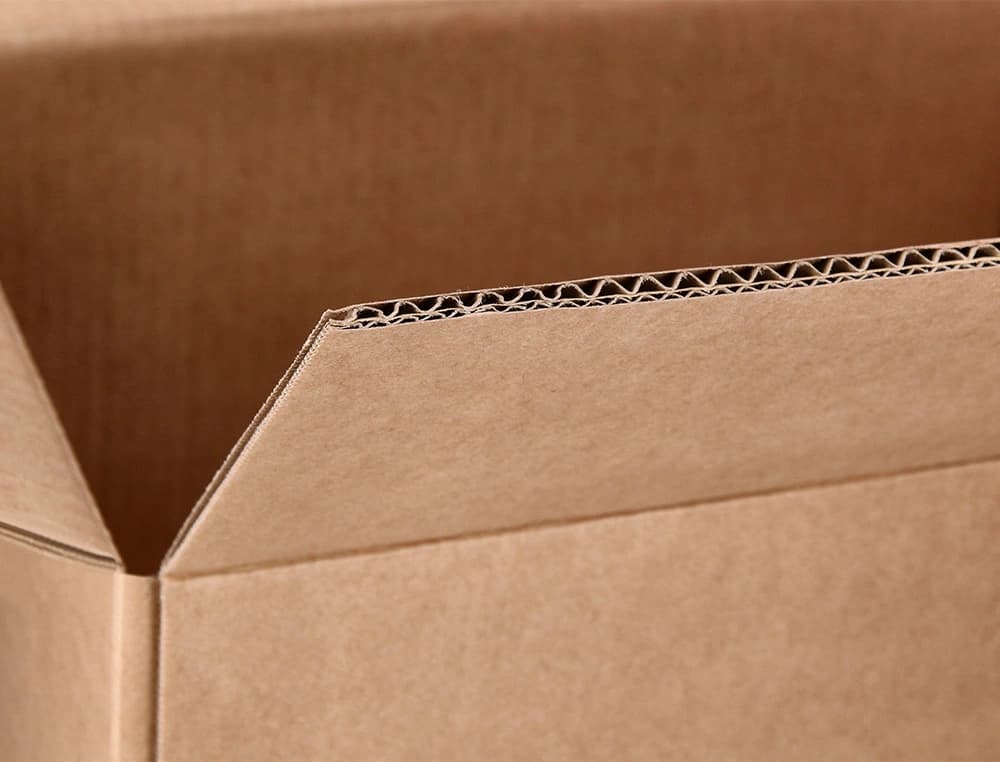 Caja para embalar q-connect americana ultra resistente con asas carton canal doble 7 mm color kraft 500x340x310 mm