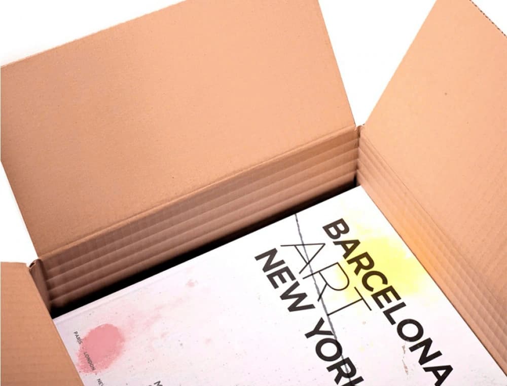 Caja para embalar q-connect ultra resistente regulable en altura carton canal doble 7 mmcolor kraft 350x325x280 mm
