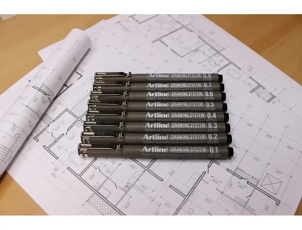 Rotulador artline calibrado micrometrico negro illustration pen ek-286iln punta poliacetal 0,6mm