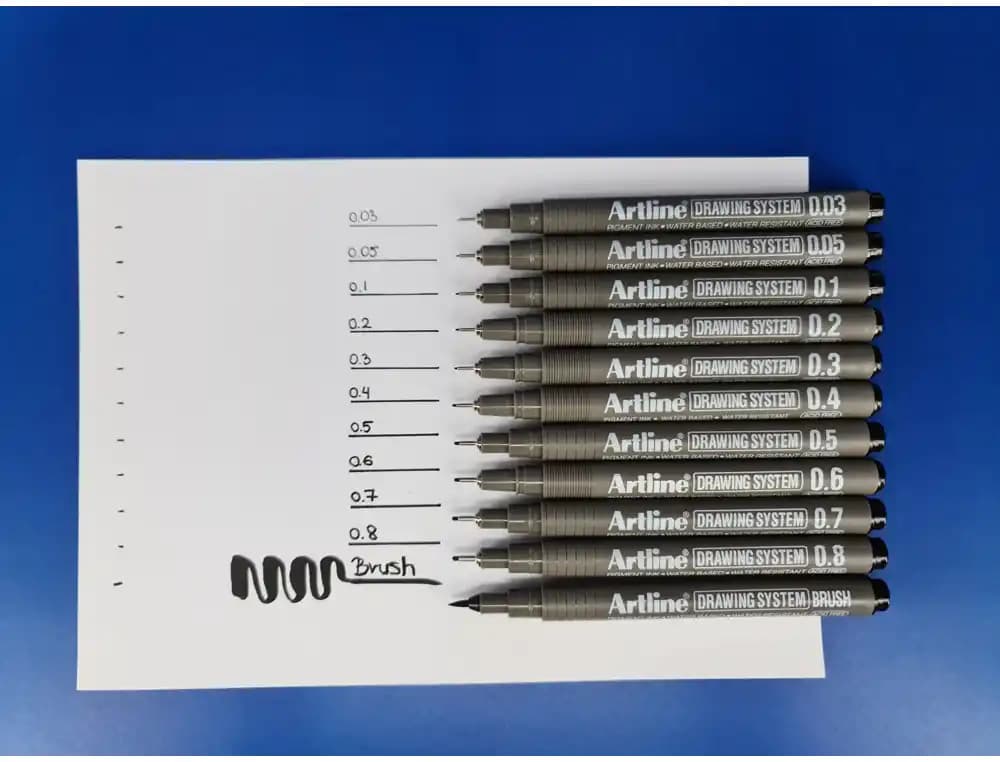 Rotulador artline calibrado micrometrico negro illustration pen ek-286iln punta poliacetal 0,6mm