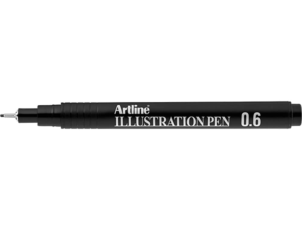 Rotulador artline calibrado micrometrico negro illustration pen ek-286iln punta poliacetal 0,6mm