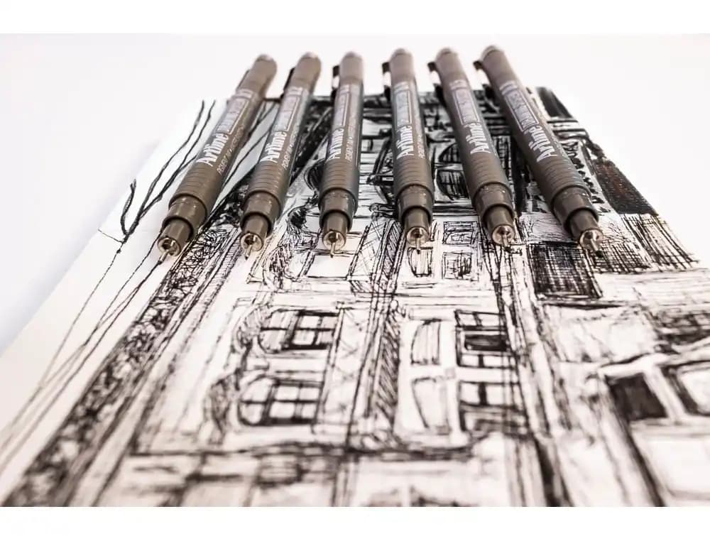 Rotulador artline calibrado micrometrico negro illustration pen ek-286iln punta poliacetal 0,6mm