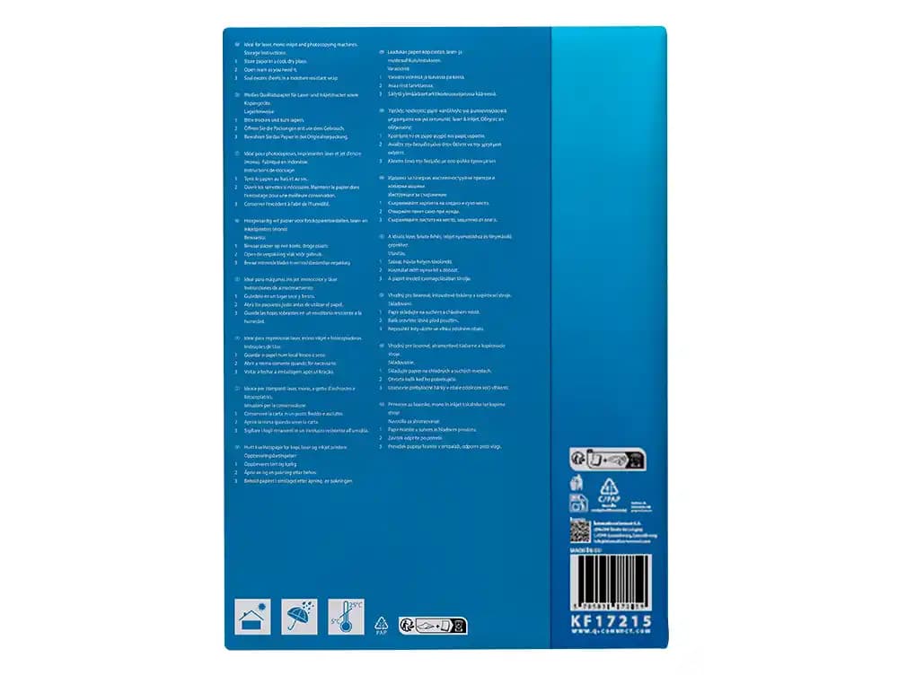 Papel fotocopiadora q-connect economy 80 gramos paquete de 500 hojas