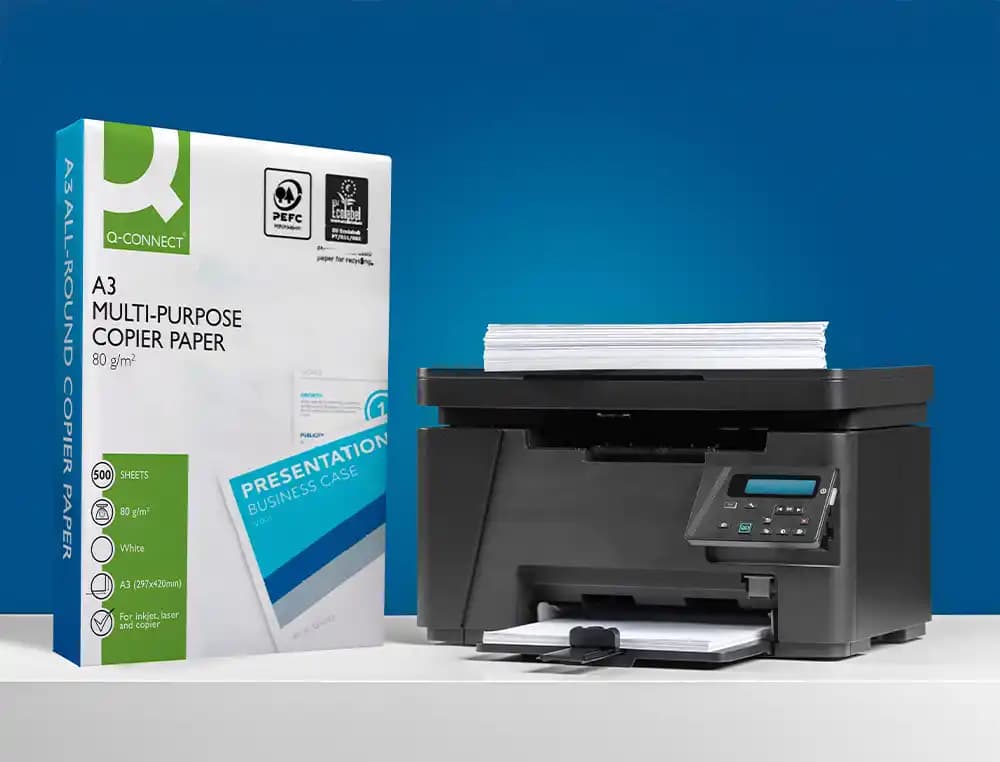 Papel fotocopiadora q-connect economy 80 gramos paquete de 500 hojas
