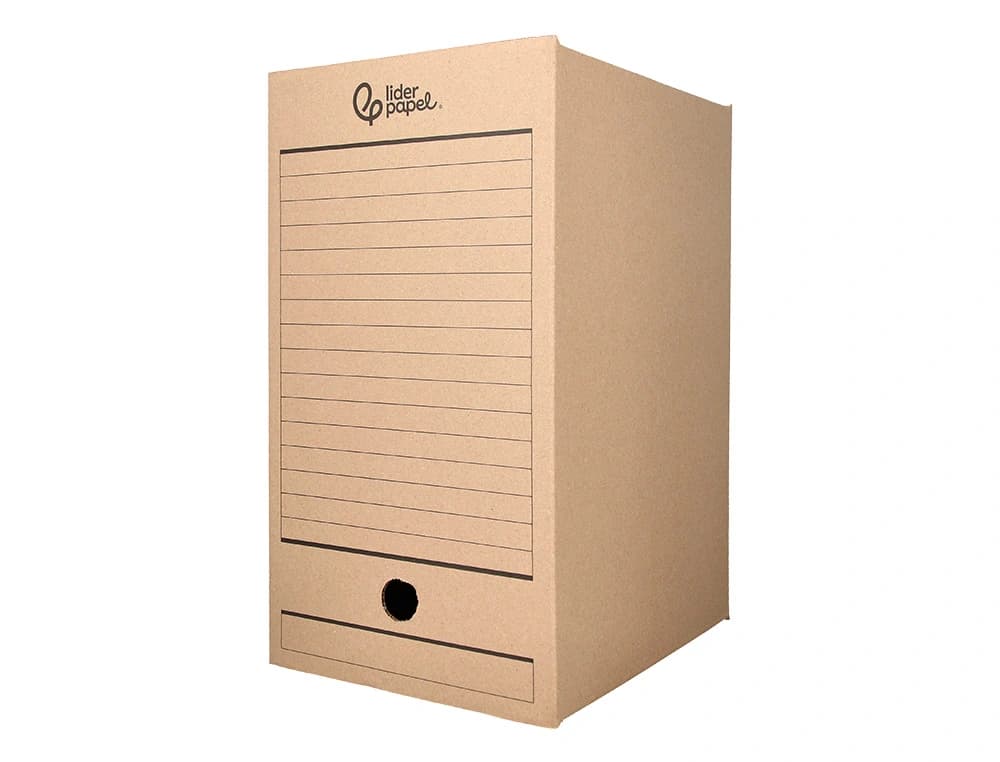 Caja archivo definitivo liderpapel carton reciclado