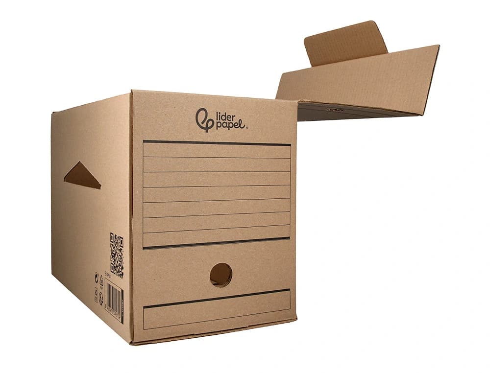 Caja archivo definitivo liderpapel carton reciclado