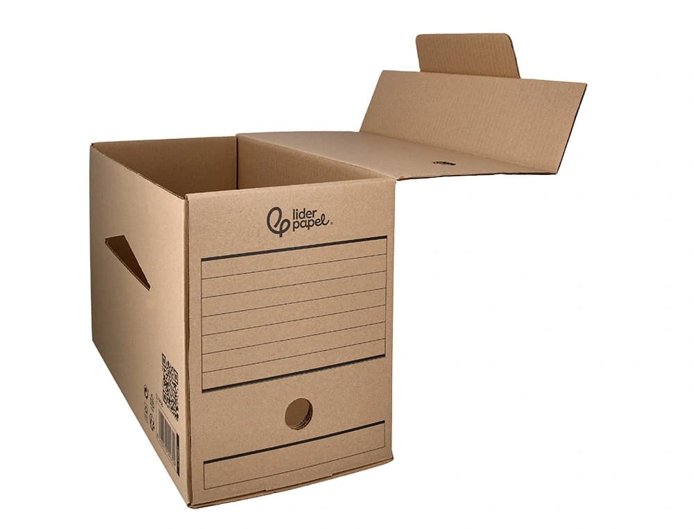 Caja archivo definitivo liderpapel carton reciclado
