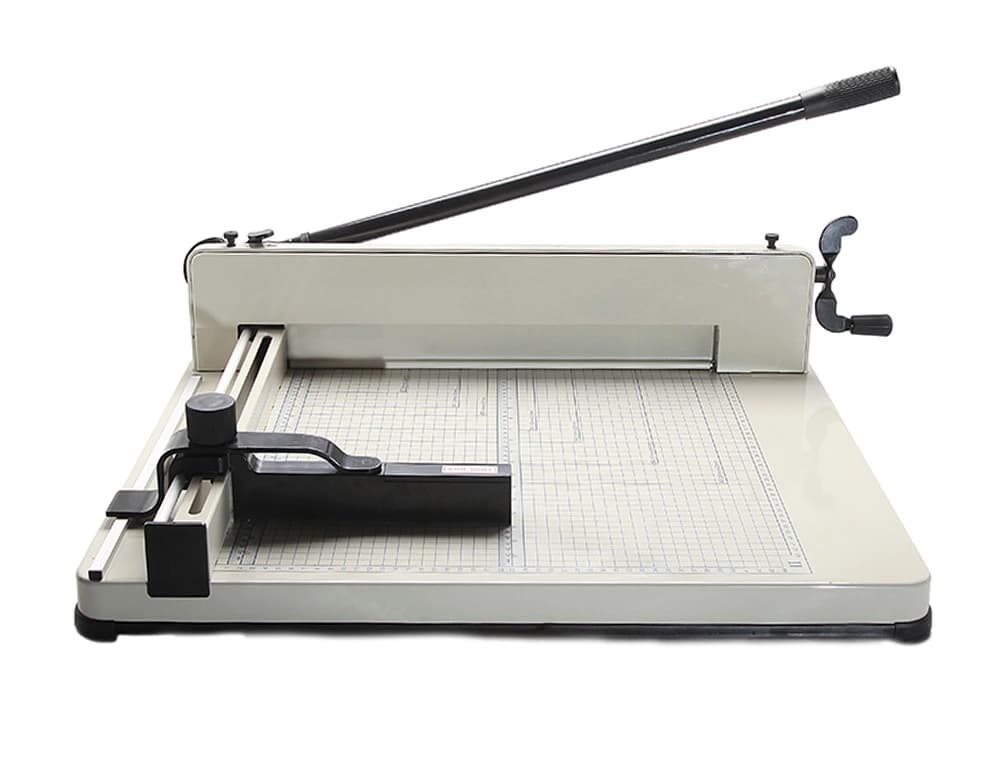 Guillotina q-connect kf14297 manual profesional largo del corte 430 mm capacidad 400 hojas