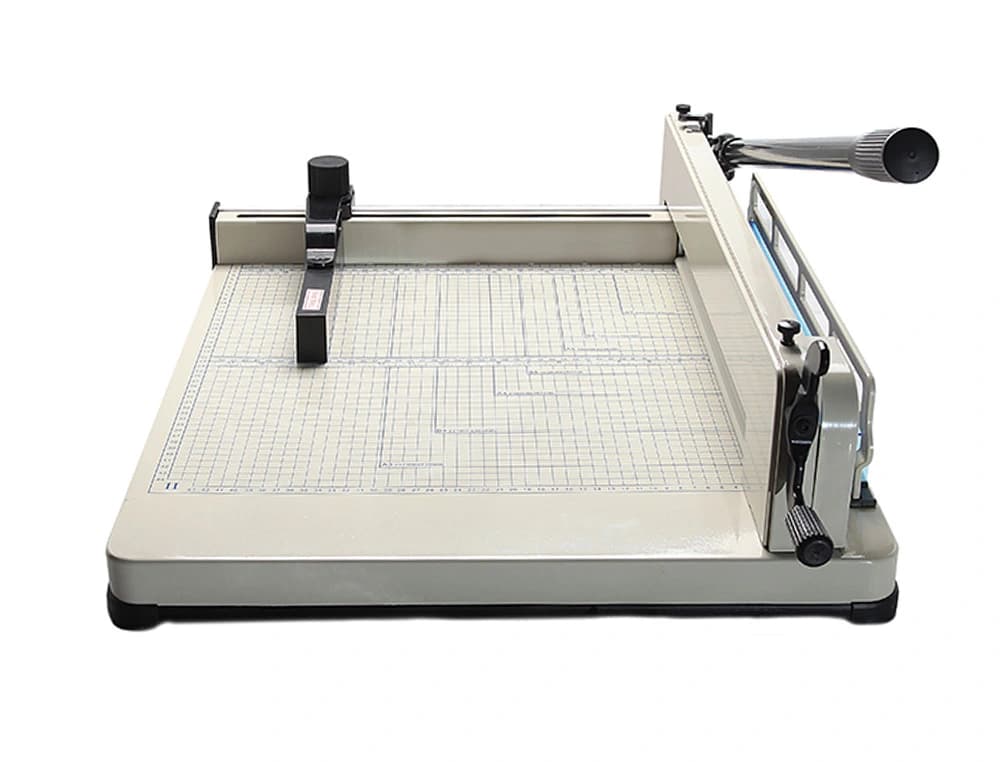 Guillotina q-connect kf14297 manual profesional largo del corte 430 mm capacidad 400 hojas
