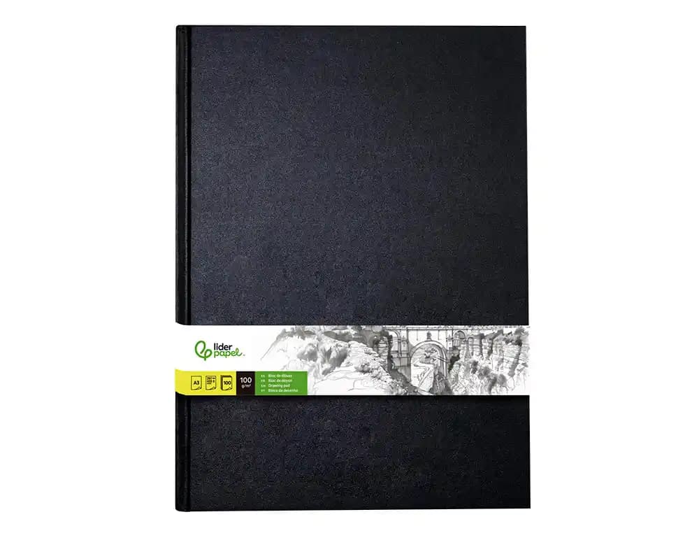 Bloc dibujo liderpapel esbozos encuadernado din a3 420x297 mm 100 hojas 100 gr/m2
