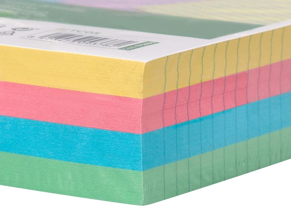 Tarjeta liderpapel para estudiar rayada cartulina de colores 170gr 100x150mm paquete de 200 unidades
