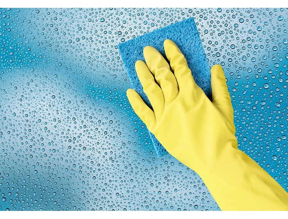 Guantes de latex satinados con relieve anti deslizante sin polvo par talla mediana