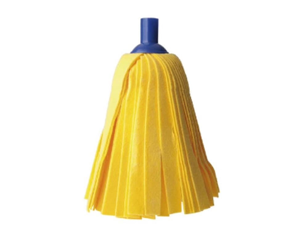 Fregona de tiras amarillas super absorbente uso domestico y profesional