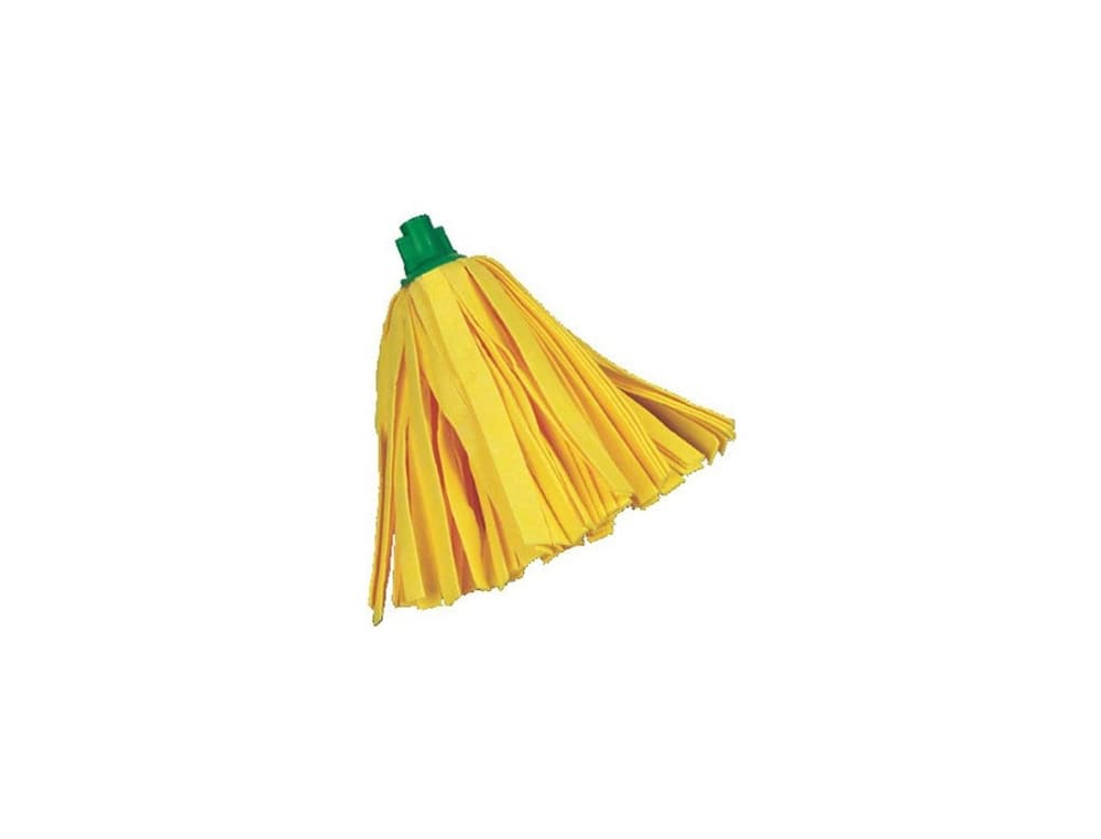 Fregona de tiras amarillas super absorbente uso domestico y profesional