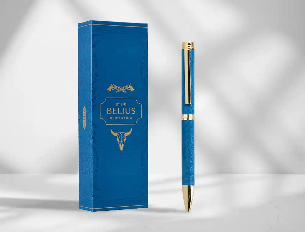 Boligrafo belius wild west aluminio tinta caja de diseño