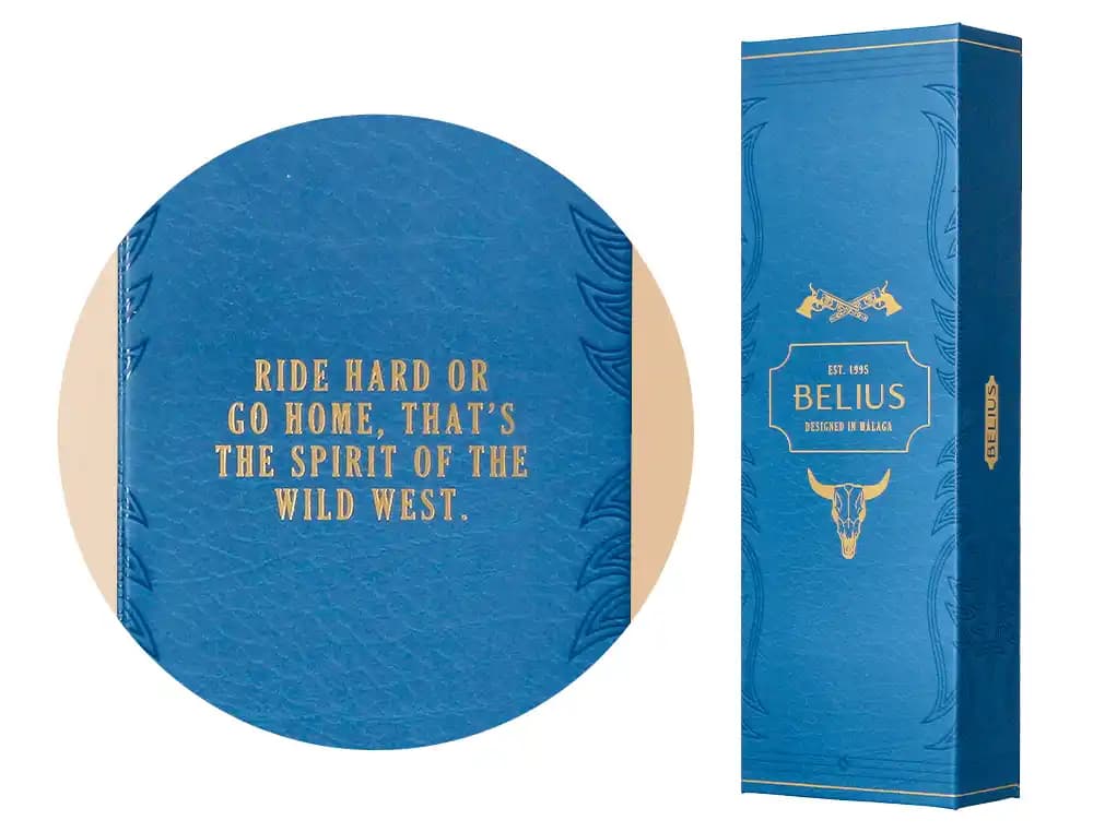 Boligrafo belius wild west aluminio tinta caja de diseño