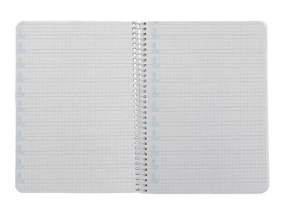 Cuaderno espiral liderpapel a5 pautaguia tapa blanda 40h 75gr cuadro pautado 4mm color rojo