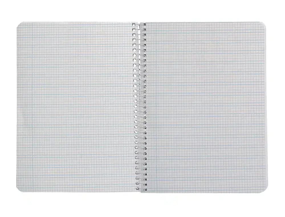 Cuaderno espiral liderpapel a5 pautaguia tapa dura 80h 90gr cuadro pautado 3mm